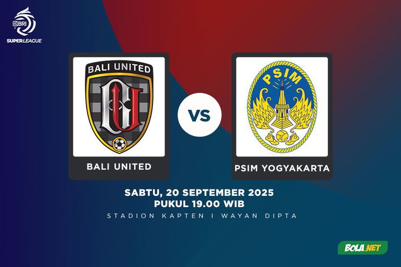 Prediksi BRI Super League: Bali United vs PSIM Yogyakarta 20 September 2025