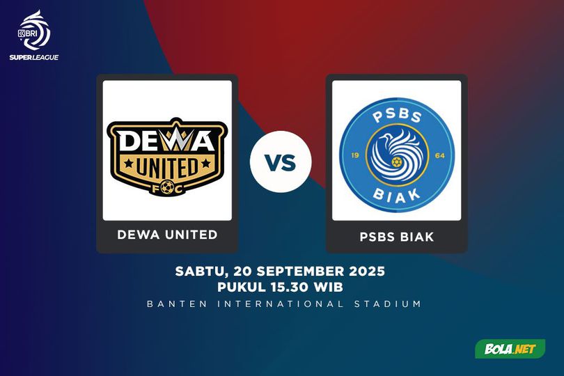 Prediksi BRI Super League: Dewa United vs PSBS Biak 20 September 2025